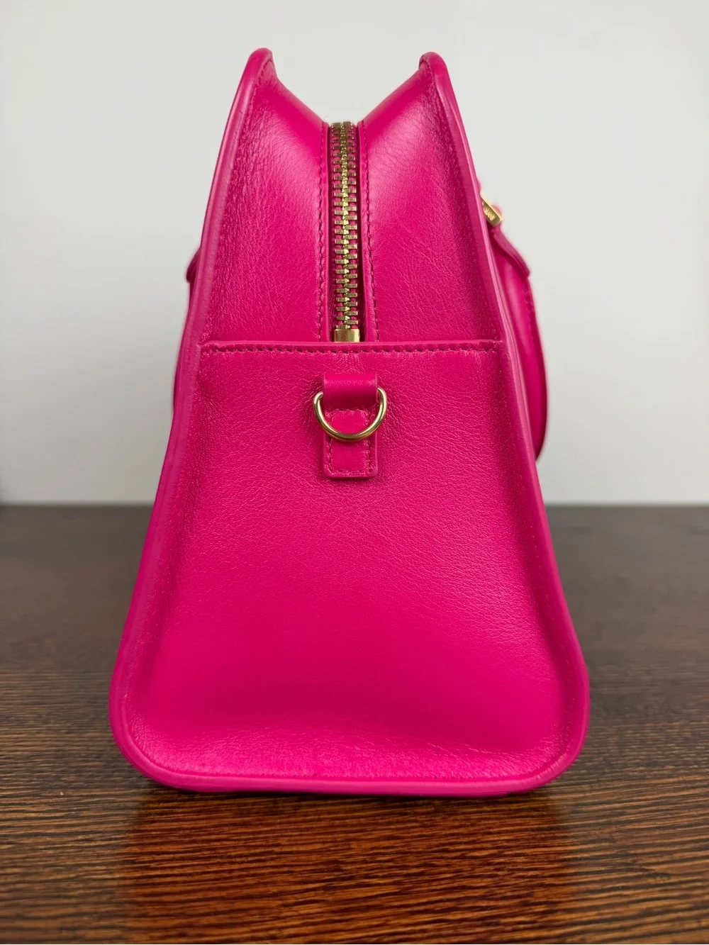 Saint Laurent Small Cabas Leather Satchel